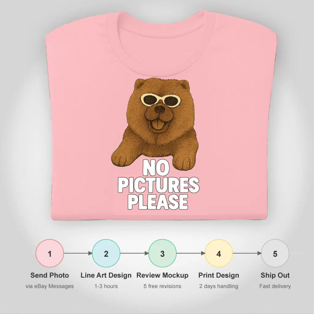Create a t-shirt from your pet’s photo — family wearing coordinated designs