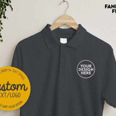 Custom Embroidered Gildan Polo Shirt - Digitized Logo Embroidery - Personalized Business Polo - Corporate Uniform Shirt